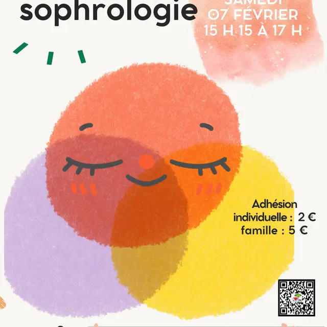 Flyer Annonce Evènement Atelier Cuisine Végétale Bio Restaurant Photos Moderne Rond Vert  - atelier sophro février 2026