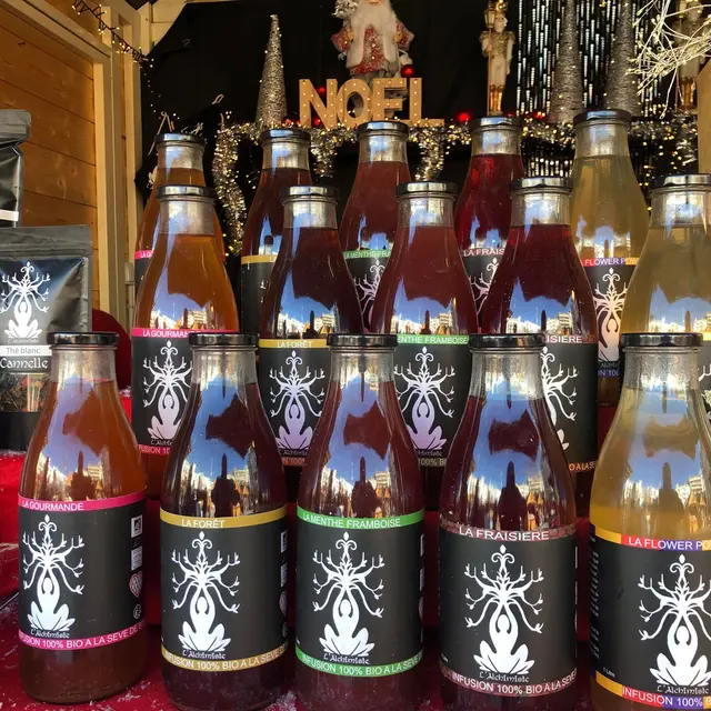 Bouteilles infusions L'Alchimiste