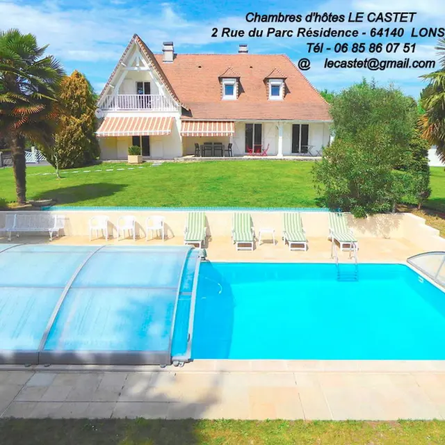 Chambre d'hôtes Le Castet - Lons - piscine