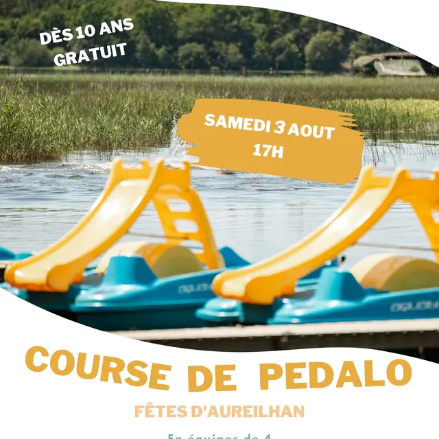 course pédalo fêtes Aureilhan