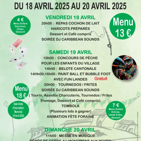 fêtes de St-Geours d'Auribat 2025