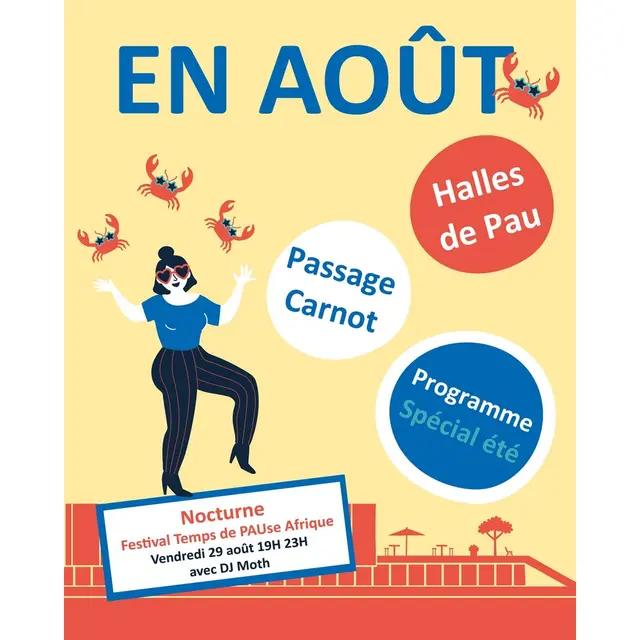 halles de pau en août