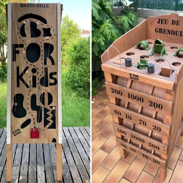 Jeux géants en bois