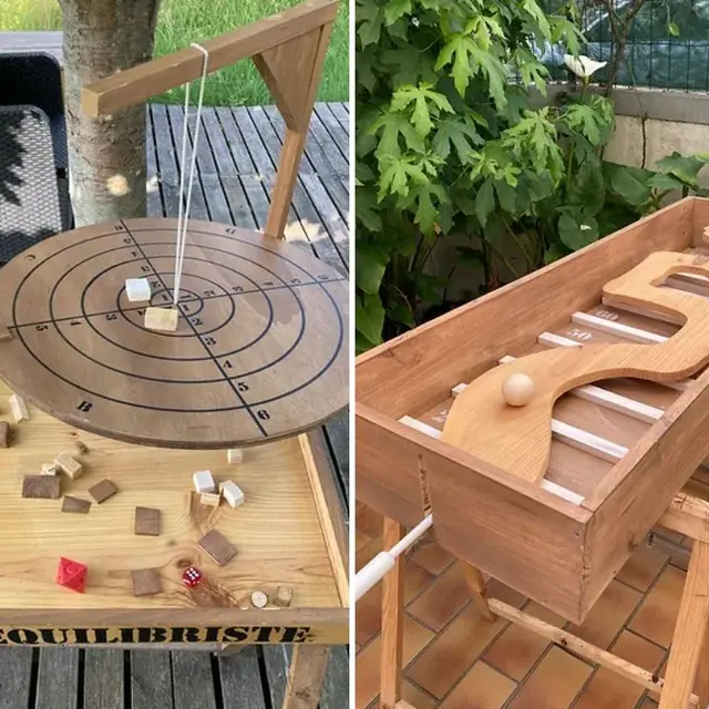 Jeux géants en bois