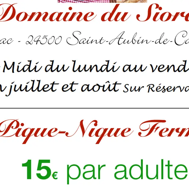 pique nique vigneron