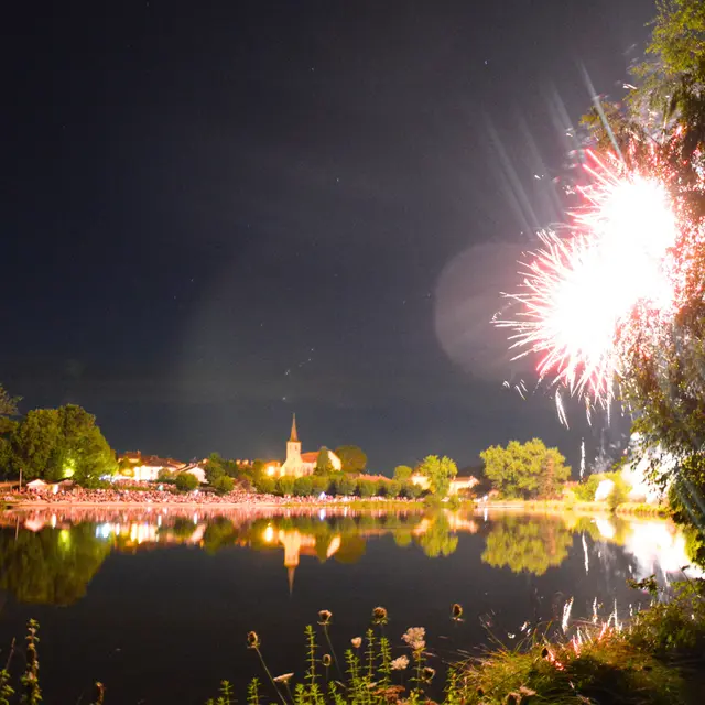 Feu d'artifice à Flavignac