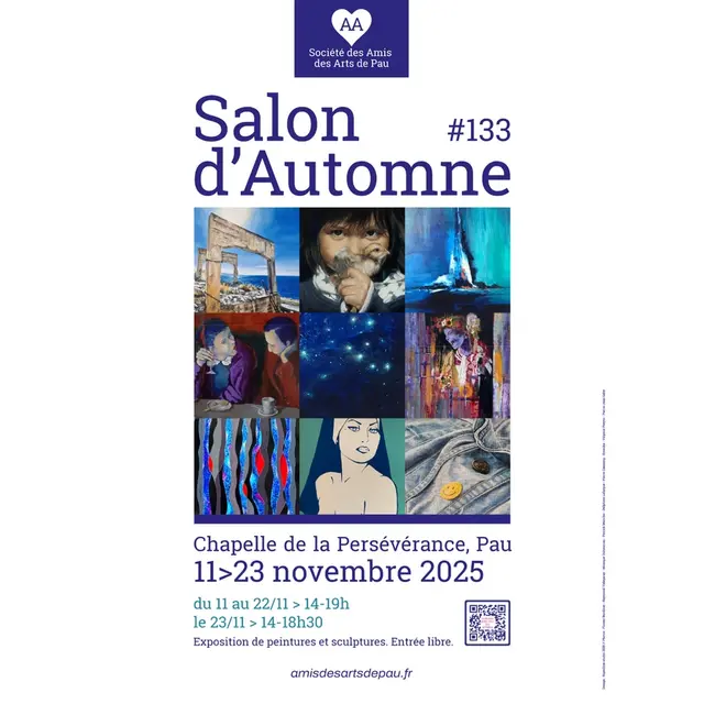 Affiche exposition peintures et sculptures des amis des arts de Pau