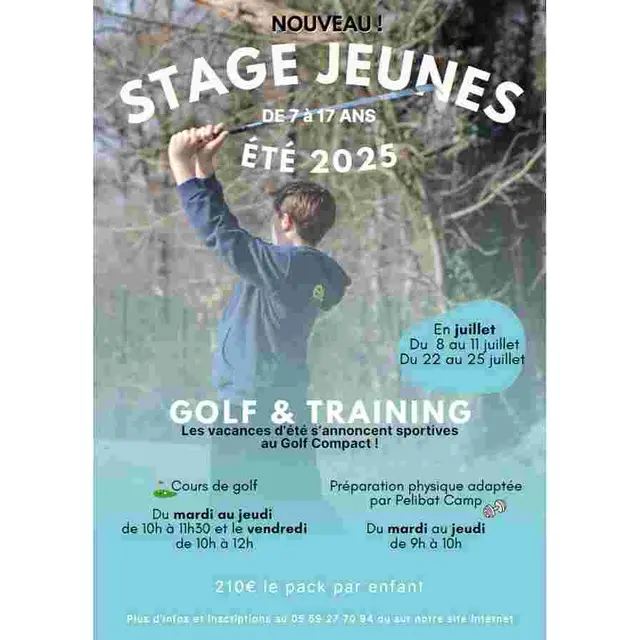stage juillet golf