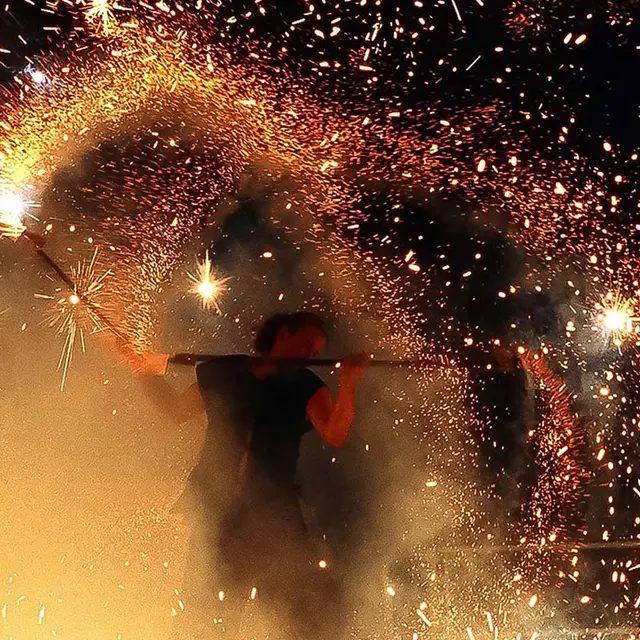 L'Arche en sel - Spectacle pyrotechnique Lughna