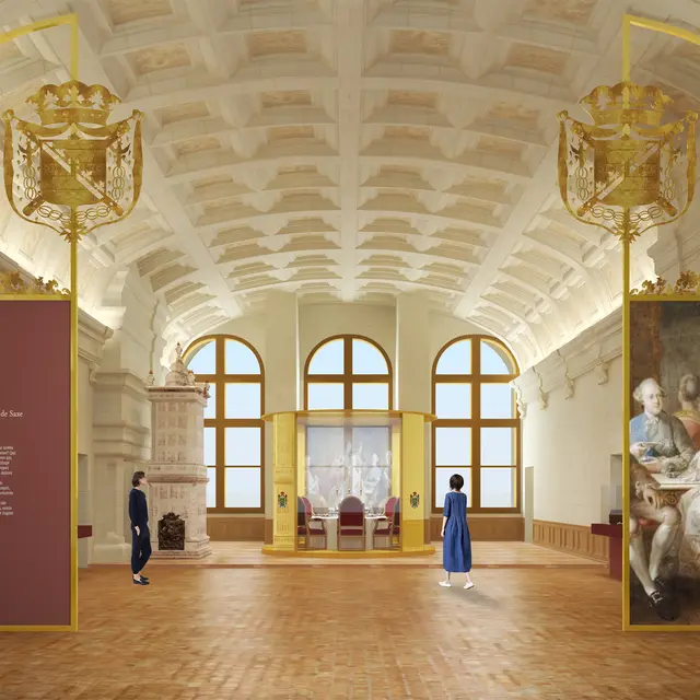 Vue du projet d’exposition «  les festins de Chambord »