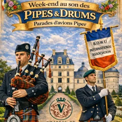 Au son des Pipes and Drums à Valençay