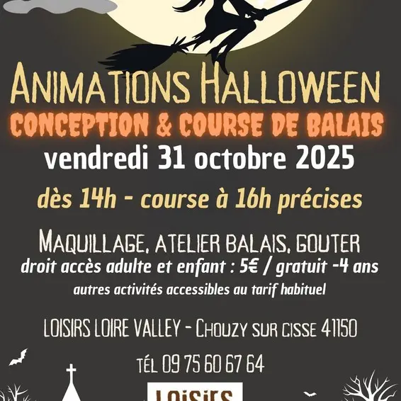 affiche course de balais