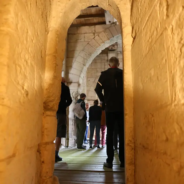 Clocher de l'abbaye de la Trinité - vue intérieure
