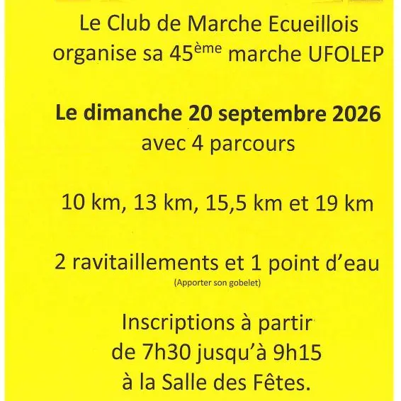 45ème marche UFOLEP