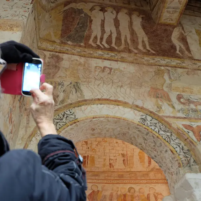 Fresques église Lavardin