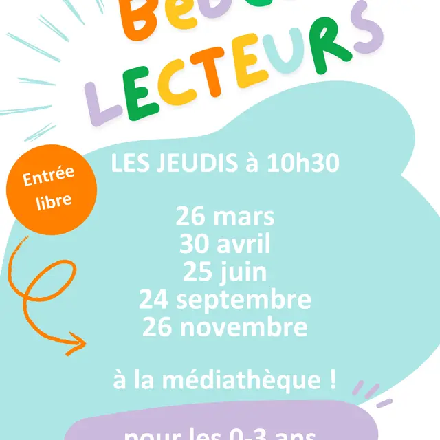 Affiche Bébés lecteurs 2026 - Saint-Calais