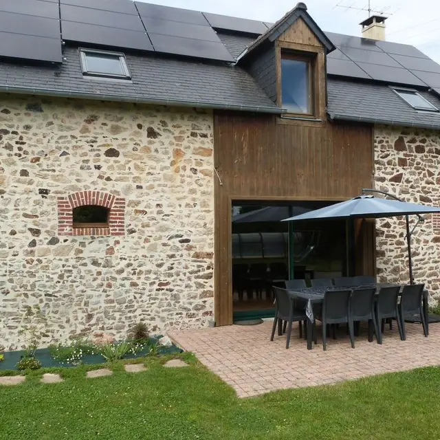 Façade gîte plein sud