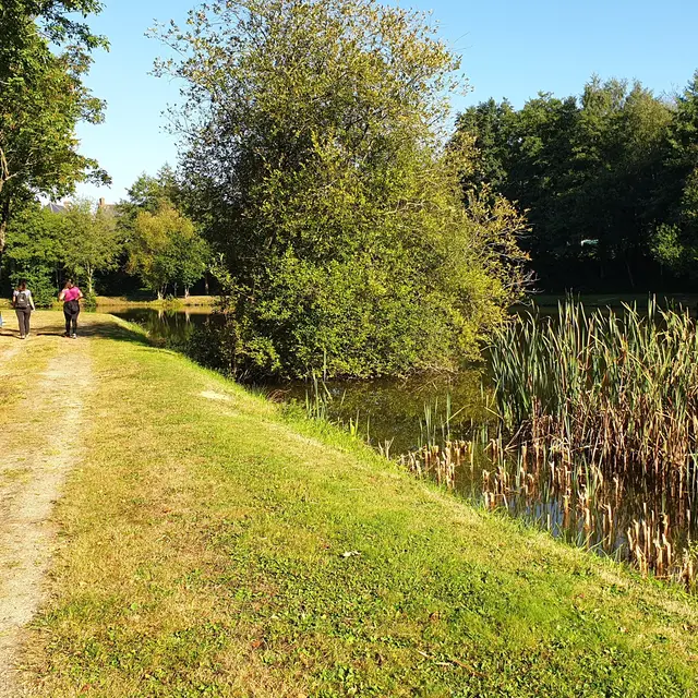 au bord de l'étang du Clos