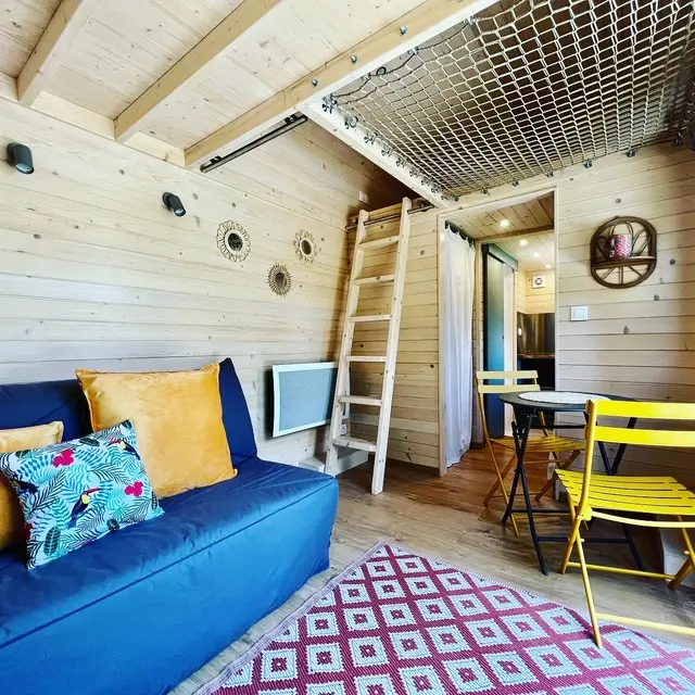 tiny house Rivières Bulles et bicyclette - Mayenne