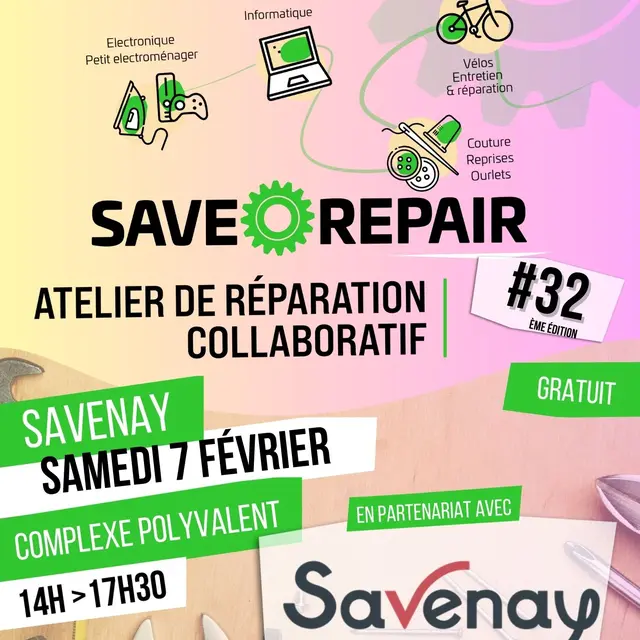 Affiche Save Repair 7  février 2026 - 1