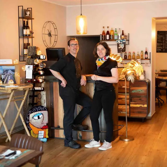 Mickael et Céline Leray - gérants restaurant Une Table avec Plaisir