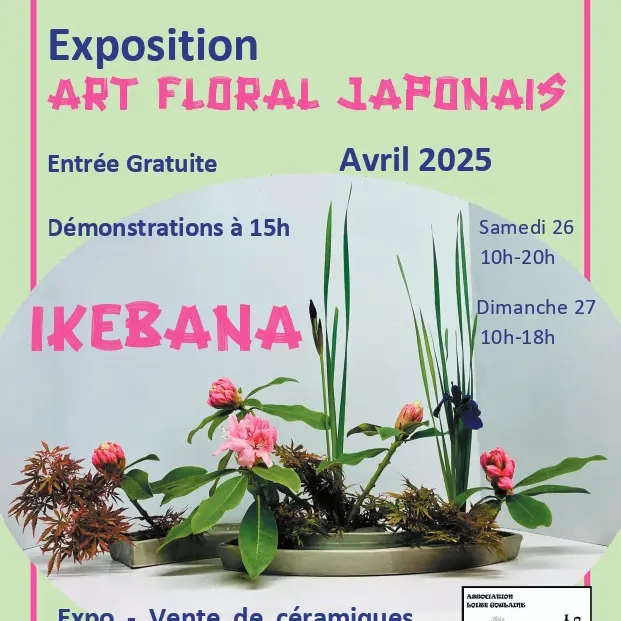 asso-ikebana-afficheexpoartfloral-LeLoroux_2025_DestinationVignobleNantais.com