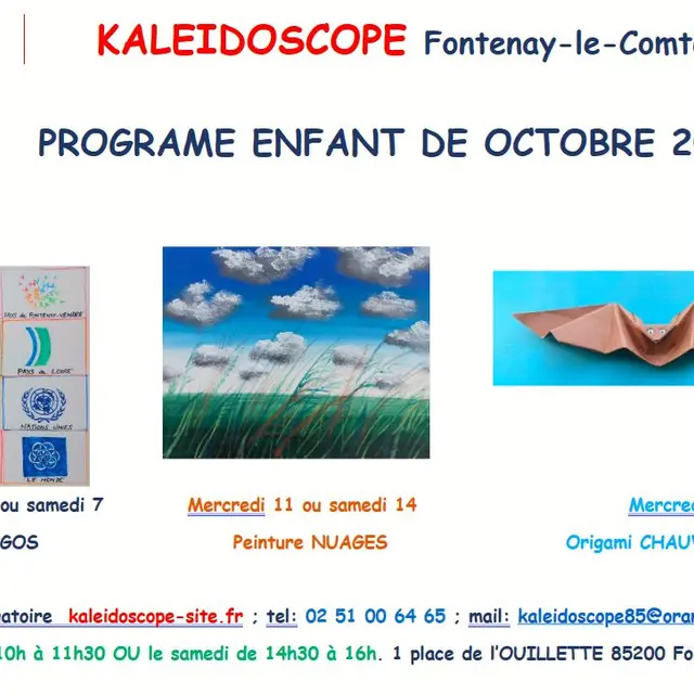 programme enfant octobre 2023