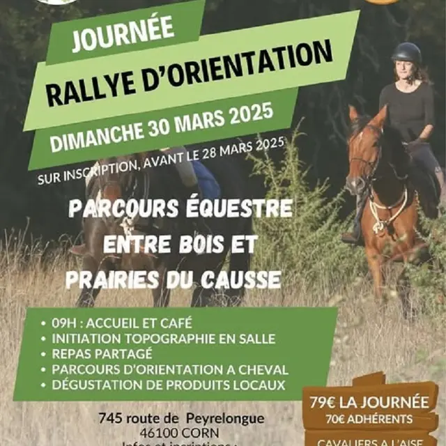 Journée Rallye d'orientation Mas de Peyrelongue à Corn
