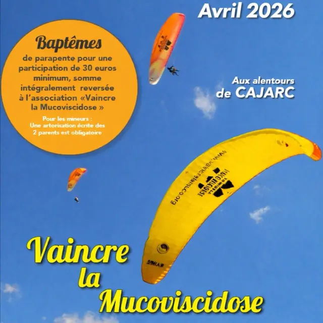 Voler en parapente aux alentours de Cajarc