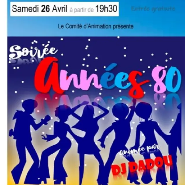 flyer soirée années 80