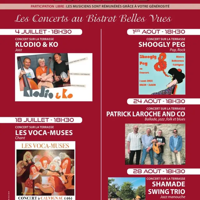 concerts à Calvignac