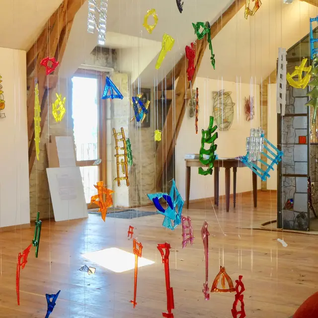 vitrail art contemporain-leo amery
