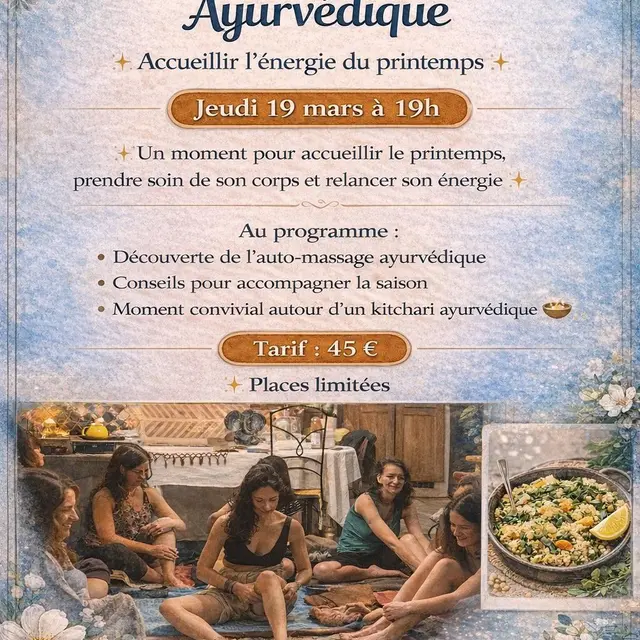 03 - 19 mars - Atelier d'auto-massage ayurvédique