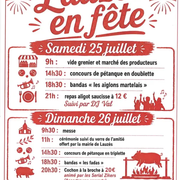 07 - 25 & 26 juillet - Lauzès en fête