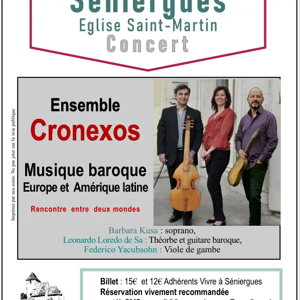 07 - 30 juillet - Concert Cronexos - Vivre à Séniergues