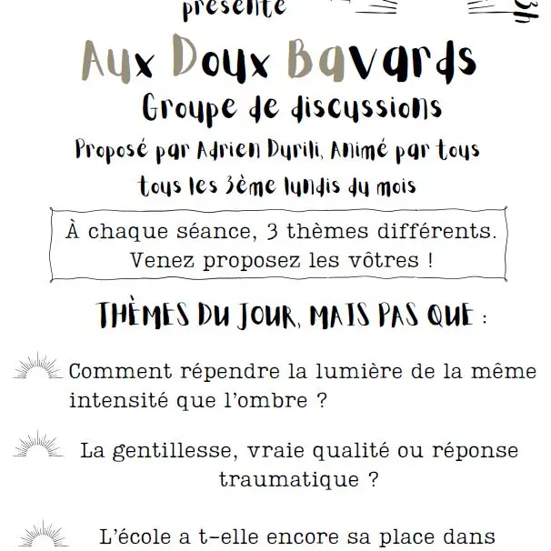 09 - 15 sept - Les Doux Bavards.