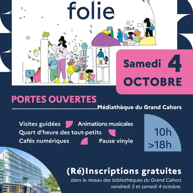 1 - Affiche Biblis en Folie - Médiathèque GD - 4 octobre
