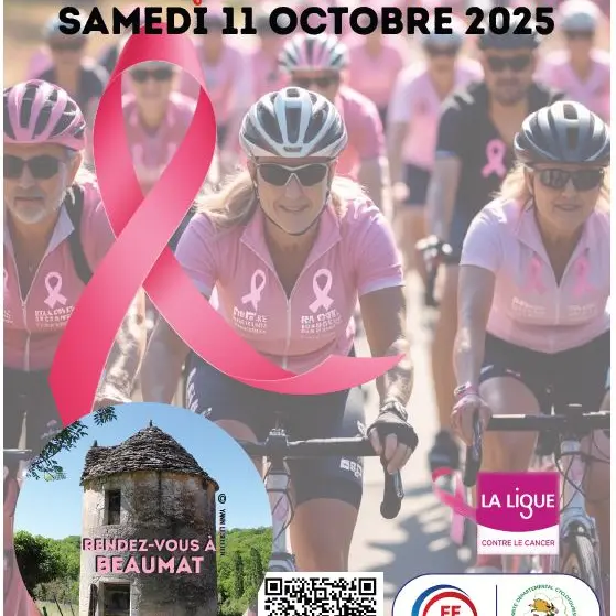 10 - 12 oct - Octobre rose à vélo à Beaumat