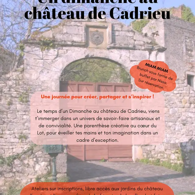Journée créative au château de Cadrieu