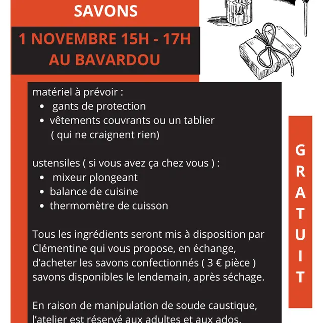 1/11 atel savon liste  - 1