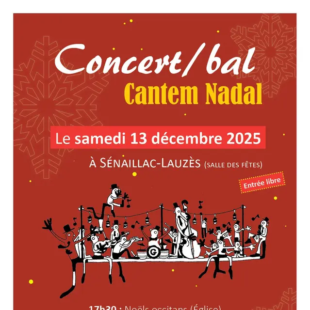 12 - 13 dec - concert Bal à Sénaillac