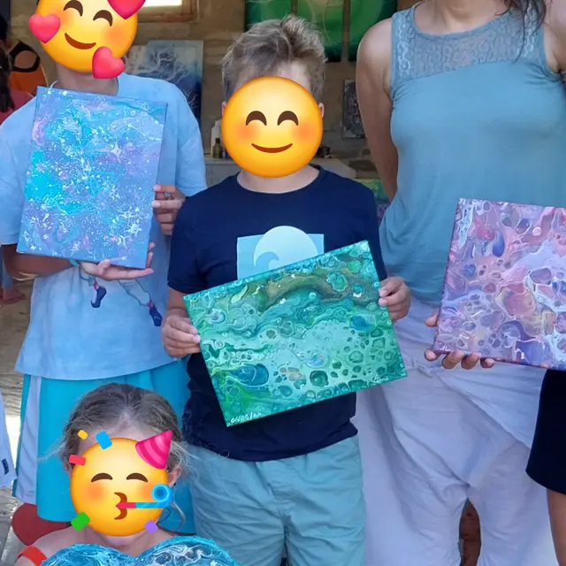 12mars-Atelier peinture pouring enfant-Emicolson