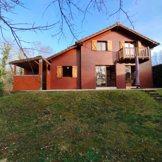 Façade arrière du chalet