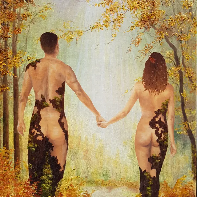 Allons vers la lumière ( 50 cm x 70 cm )