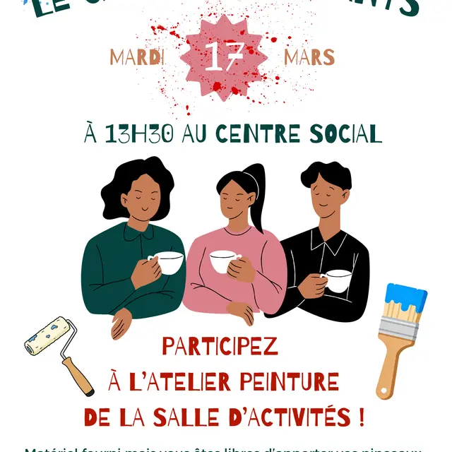 Affiche café des habitants atelier réno