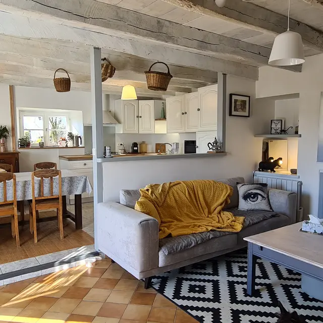Gîte le Roudoulous - Salle de vie