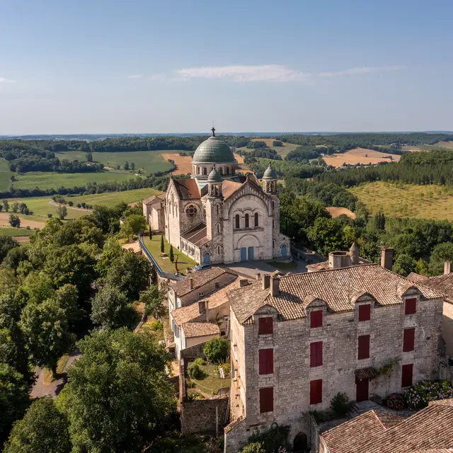 Vue drone de Castelnau-Montratier