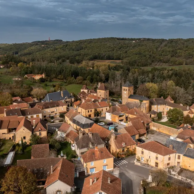 Vue aérienne de Marminiac