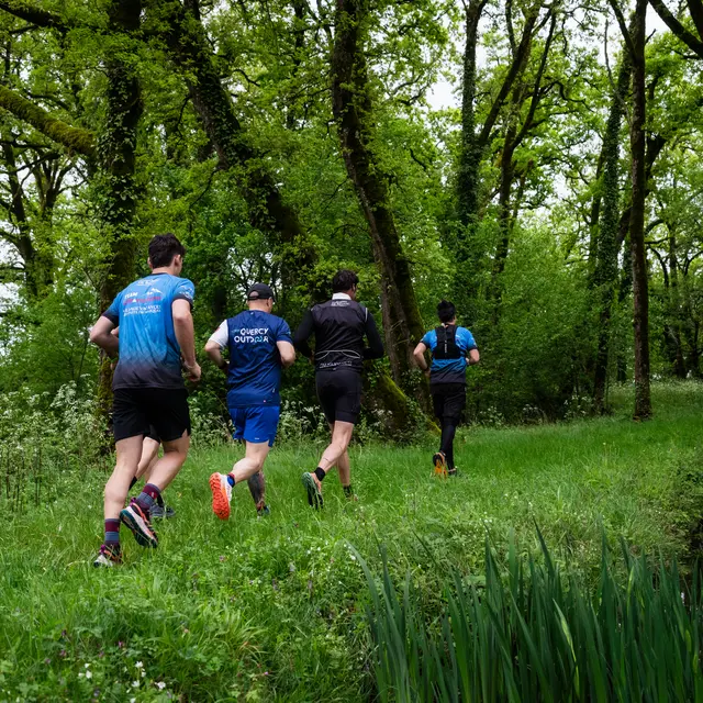 Trail dans Boissièrette - Marminiac