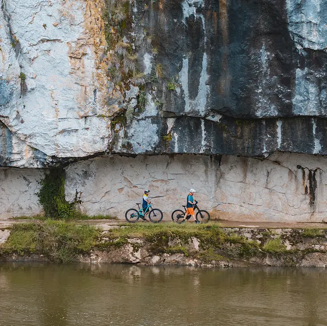VTT sur le chemin de halage